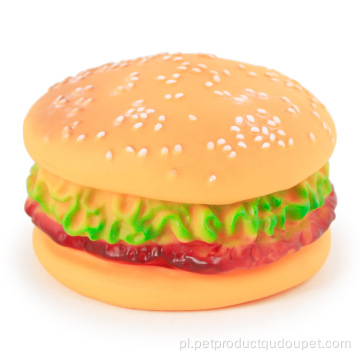 Hurtowa zabawka dla psa w kształcie karmy Hamburger